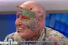 Người vẹt Ted Richards xuất hiện trên truyền hình. (Nguồn: telegraph)