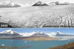 Sông băng Upsala của Argentina đang tan chảy với tốc độ 200 mét mỗi năm.(Ảnh: Internet).