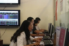 Giới đầu tư xả hàng ồ ạt khiến cho VN-Index liên tục đi xuống (Ảnh: Trung Kiên/Vietnam+)