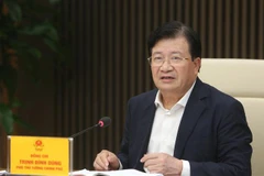 Phó Thủ tướng Trịnh Đình Dũng chủ trì cuộc họp. (Ảnh: Dương Giang/TTXVN)