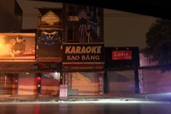 Quán karaoke Sao Băng, đường Minh Khai, phường Đông Ngàn, thị xã Từ Sơn. (Ảnh: Thanh Thương/TTXVN)