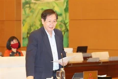 Bộ trưởng Bộ Nội vụ Lễ Vĩnh Tân phát biểu. (Ảnh: Trọng Đức/TTXVN)