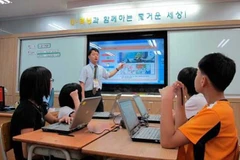 Một lớp học tại Hàn Quốc. (Ảnh minh họa. Nguồn: chronicle.com)