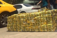 Tang vật ma túy bị lực lượng công an TP. Hồ Chí Minh bắt giữ ngày 19/4 vừa qua. (Ảnh: Cổng thông tin điện tử CA TPHCM/TTXVN phát)