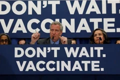 Thị trưởng Bill de Blasio tuyên bố tình trạng khẩn cấp về sức khỏe cộng đồng. (Nguồn: telegraph)