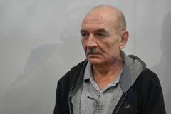 Ông Vladimir Tsemakh tại một phiên tòa ở Kiev, Ukraine ngày 5/9 vừa qua. (Ảnh: AFP/TTXVN)