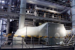 Một phần khu vực lò đốt rác của Nhà máy đốt rác phát điện Cần Thơ. (Ảnh: Thanh Liêm/TTXVN)