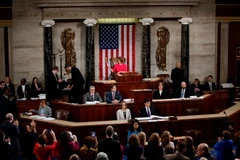 Toàn cảnh một phiên họp tại Hạ viện ở Washington D.C. (Ảnh: THX/TTXVN)