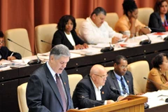 Bộ trưởng Kinh tế và Kế hoạch Cuba Alejandro Gil. (Ảnh: Lê Hà/TTXVN)