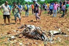 Một vụ rơi máy bay chiến đấu của Không quân Ấn Độ. (Nguồn: PTI/Indiatoday)