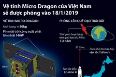 Vệ tinh Micro Dragon của Việt Nam sẽ được phóng vào ngày 18/1