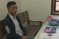 Đối tượng Lương Văn An cùng tang vật. (Ảnh: TTXVN phát)
