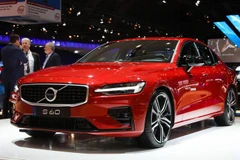 Mẫu xe của hãng Volvo được giới thiệu tại Triển lãm ôtô Brussels, Bỉ, ngày 18/1 vừa qua. (Ảnh: THX/TTXVN)
