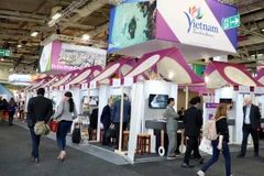 Gian hàng du lịch Việt Nam tại ITB 2019. (Ảnh: Thanh Bình/Vietnam+)