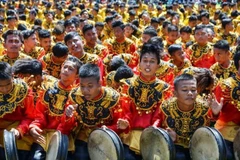 Hơn 2.000 thiếu niên đồng diễn kỷ niệm Quốc khánh Indonesia