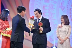 Quang cảnh Lễ trao giải Búa Liềm Vàng năm 2018. (Ảnh: Phương Hoa/TTXVN)
