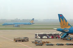 Máy bay của Vietnam Airlines. (Ảnh: Huy Hùng/TTXVN)