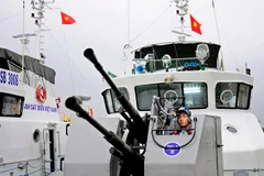 Cảnh sát biển Việt Nam. (Ảnh: Huỳnh Thế Anh/TTXVN)