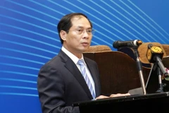 Thứ trưởng Thường trực Bộ Ngoại giao Bùi Thanh Sơn. (Ảnh: Văn Điệp/TTXVN)
