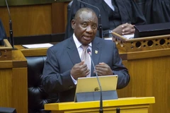 Tổng thống Nam Phi Cyril Ramaphosa. (Ảnh: AFP/TTXVN)