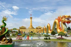 Một góc của Khu du lịch Đại Nam. 