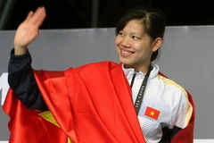 [Photo] Cô gái "vàng" Nguyễn Thị Ánh Viên và 2 kỷ lục SEA Games