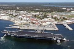 Căn cứ hải quân Pensacola ở bang Florida, Mỹ. (Nguồn: AFP/TTXVN) 