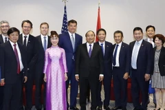 Thủ tướng Nguyễn Xuân Phúc tiếp ông Steve Bolze, Phó Chủ tịch cấp cao Tập đoàn General Electric (GE). (Ảnh: Thống Nhất/TTXVN)