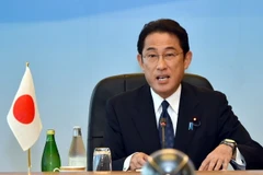 Ngoại trưởng Nhật Bản Fumio Kishida phát biểu tại một sự kiện ở Tokyo ngày 24/8. (Nguồn: AFP/TTXVN)