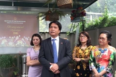 Đại sứ Nguyễn Việt Dũng phát biểu chúc Tết. (Nguồn: Vietnam+)