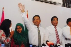 Ông Abdulla Yameen (giữa). (Nguồn: AFP)