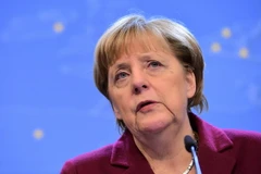 Thủ tướng Đức Angela Merkel tại cuộc họp báo ở Brussels, Bỉ ngày 15/12. (Nguồn: AFP/TTXVN)