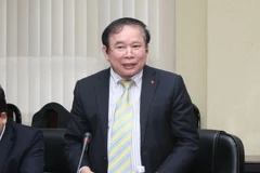 Thứ trưởng Bộ Giáo dục và Đào tạo Việt Nam Bùi Văn Ga phát biểu. (Ảnh: Quý Trung/TTXVN)