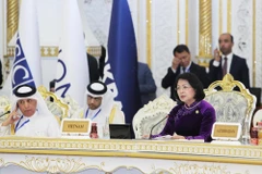 Phát biểu tại hội nghị, Phó Chủ tịch nước Đặng Thị Ngọc Thịnh cho rằng các nước thành viên CICA cần khẳng định vai trò là một diễn đàn đối thoại, trao đổi thông tin, xây dựng lòng tin ở châu Á. (Ảnh: Lâm Khánh/TTXVN) 