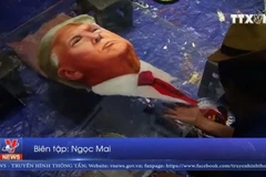 Ông Trump sẽ được tặng bức chân dung do họa sỹ Việt vẽ bằng ngón tay