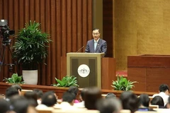 Chủ nhiệm Ủy ban Kinh tế của Quốc hội Vũ Hồng Thanh. (Ảnh: Dương Giang/TTXVN) 