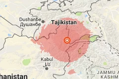 Khu vực xảy ra động đất. (Nguồn: usgs.gov)