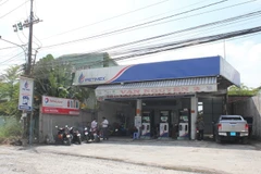 Doanh nghiệp tư nhân Vạn Nguyên 2, nơi phát hiện số lượng lớn xăng không rõ nguồn gốc. (Ảnh: Thanh Sang/TTXVN)