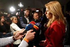 Bà Zuzana Caputova trả lời phỏng vấn. (Nguồn: Reuters) 