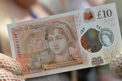 Đồng 10 bảng mới. (Nguồn: PA)