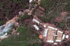 Bãi thử hạt nhân Punggye-ri. (Nguồn: TTXVN) 