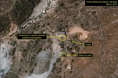 Bãi thử hạt nhân Punggye-ri của Triều Tiên ngày 5/5/2016. (Nguồn: Reuters/TTXVN) 