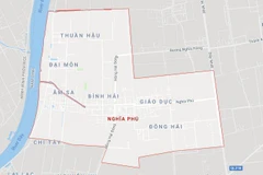 Khu vực xã Nghĩa Phú. (Nguồn: Google Maps) 