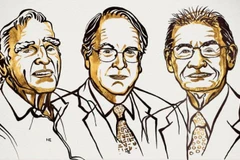 John B Goodenough, M Stanley Whittingham và Akira Yoshino nhận giải Nobel Hóa học năm 2019. (Nguồn: theguardian.com) 