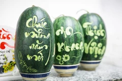 [Video] Khắc hình laser lên dưa hấu gây sốt ở Việt Nam