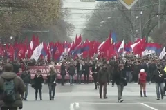 Người dân tuần hành tại Moldova. (Nguồn: rt.com) 