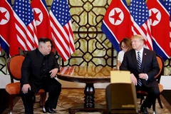 Tổng thống Mỹ Donald Trump và Chủ tịch Triều Tiên Kim Jong-un. (Nguồn: TTXVN) 