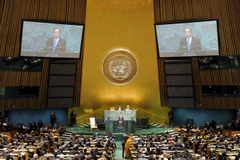 Một phiên thảo luận tại trụ sở Liên hợp quốc. (Nguồn: THX/TTXVN)