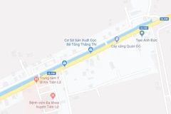 Khu vực xảy ra vụ tai nạn. (Nguồn: Google Maps) 