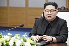 Nhà lãnh đạo Triều Tiên Kim Jong-un. (Nguồn: Kyodo) 